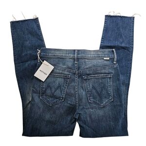 MOTHER Blue Ankle Cropped Jeans Classic Style